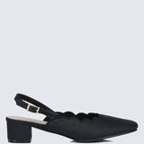Lizzy Comfy Heels In BlackShoes - myballerine