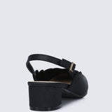 Lizzy Comfy Heels In BlackShoes - myballerine