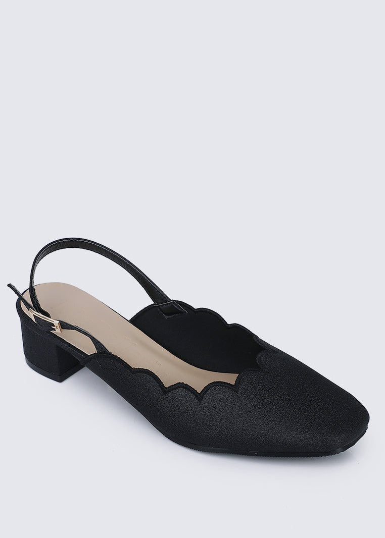 Lizzy Comfy Heels In BlackShoes - myballerine