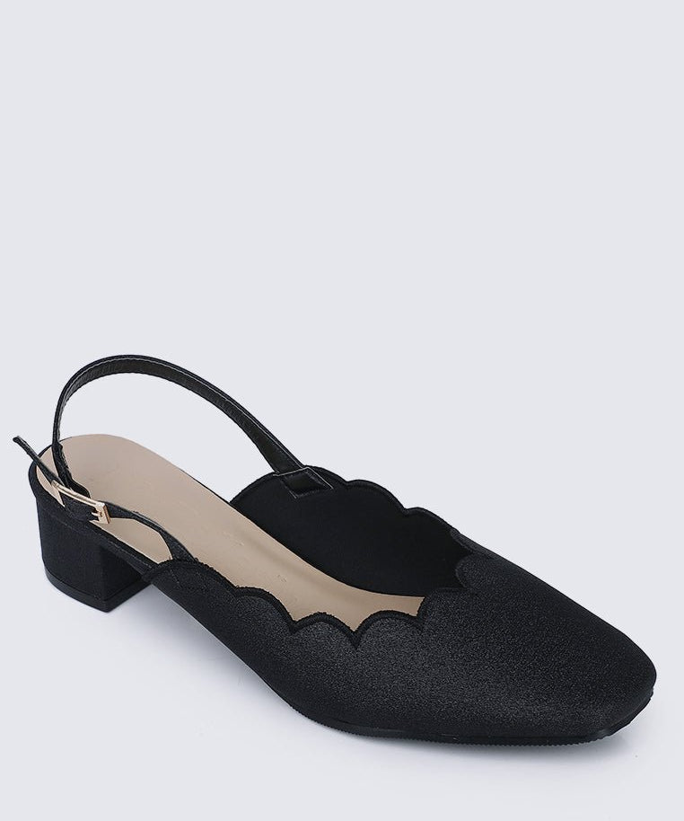 Lizzy Comfy Heels In BlackShoes - myballerine