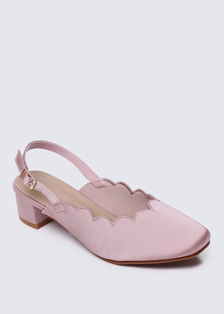 Lizzy Comfy Heels In Nude PinkHeels - myballerine