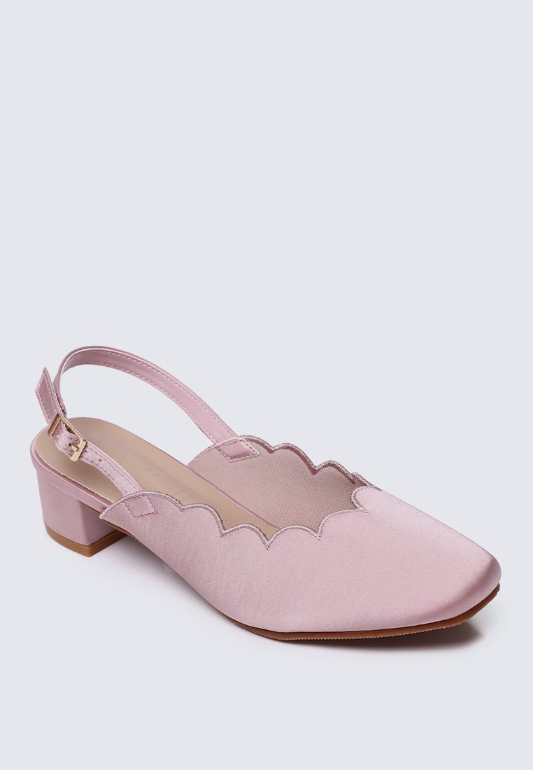 Lizzy Comfy Heels In Nude PinkHeels - myballerine