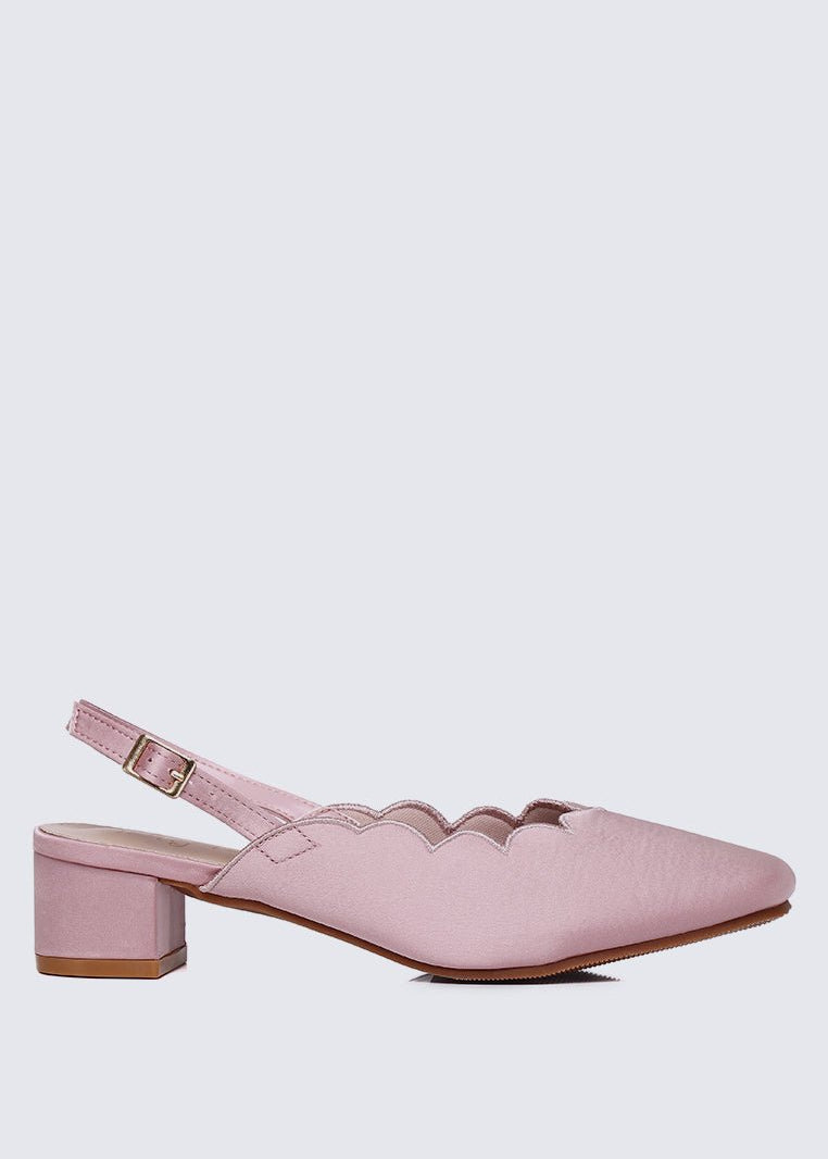 Lizzy Comfy Heels In Nude PinkHeels - myballerine