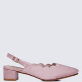 Lizzy Comfy Heels In Nude PinkHeels - myballerine