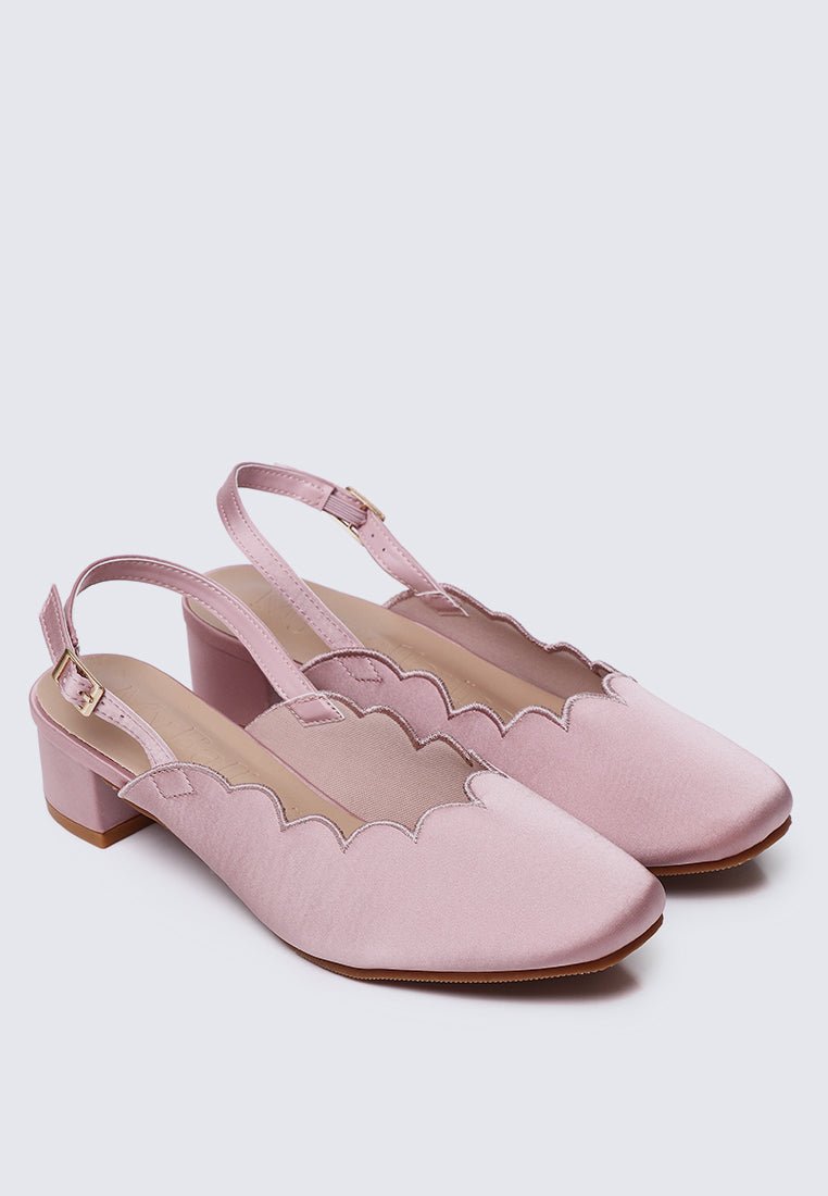 Lizzy Comfy Heels In Nude PinkHeels - myballerine