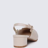 Lizzy Comfy Heels In NudeHeels - myballerine