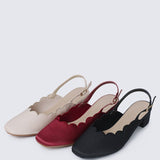 Lizzy Comfy Heels In NudeHeels - myballerine