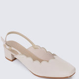 Lizzy Comfy Heels In NudeHeels - myballerine