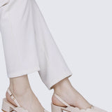 Lizzy Comfy Heels In NudeHeels - myballerine