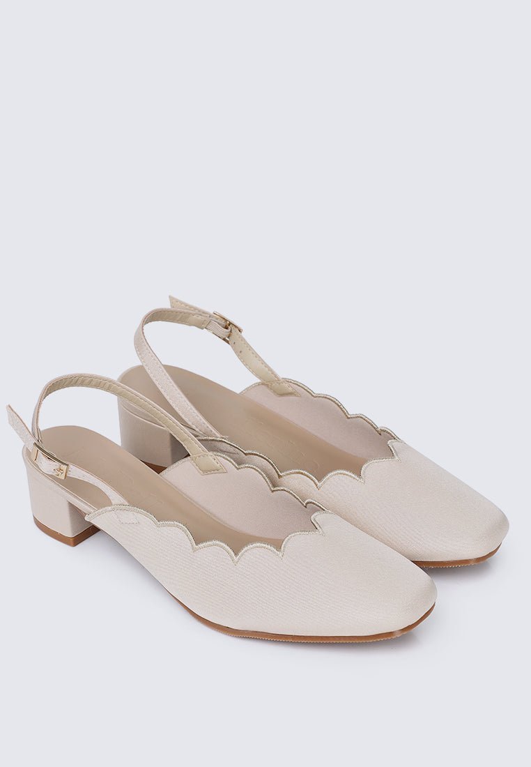 Lizzy Comfy Heels In NudeHeels - myballerine