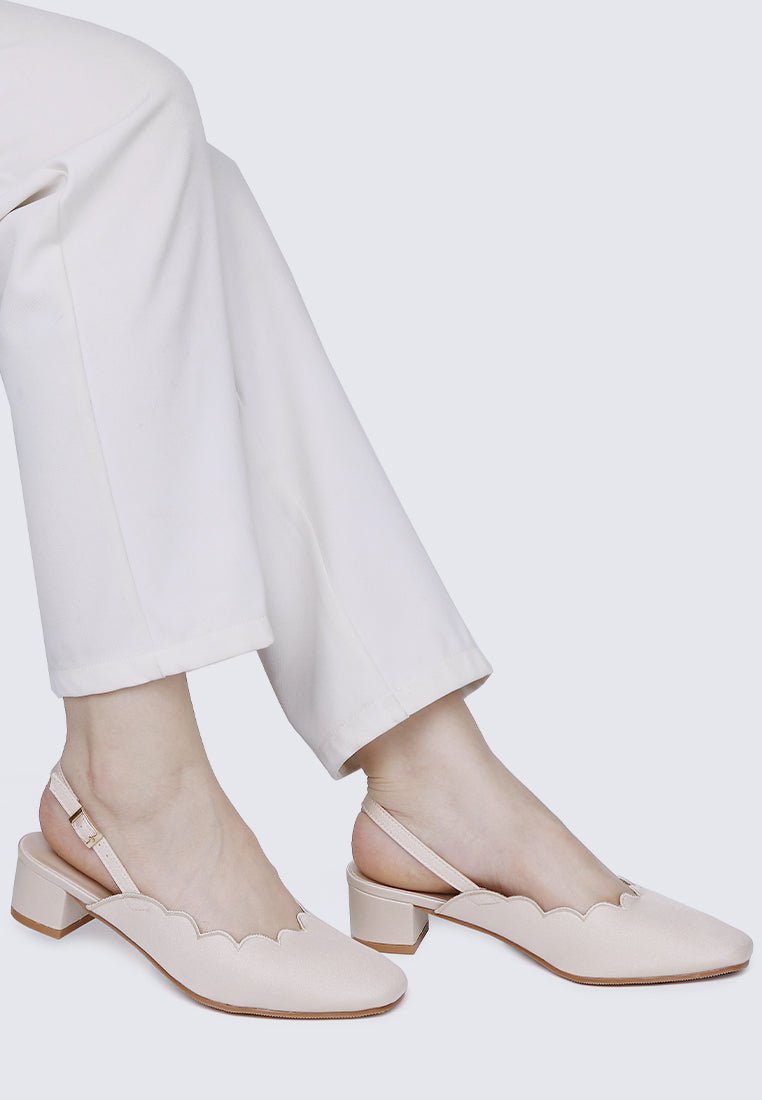 Lizzy Comfy Heels In NudeShoes - myballerine