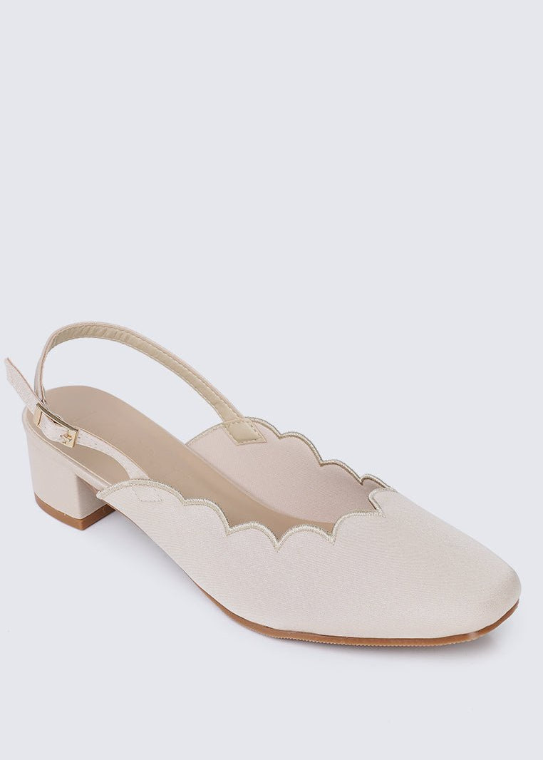 Lizzy Comfy Heels In NudeShoes - myballerine
