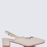 Lizzy Comfy Heels In NudeShoes - myballerine