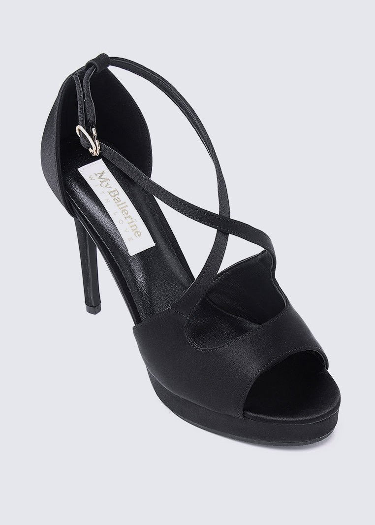 Louise Comfy Heels In BlackShoes - myballerine