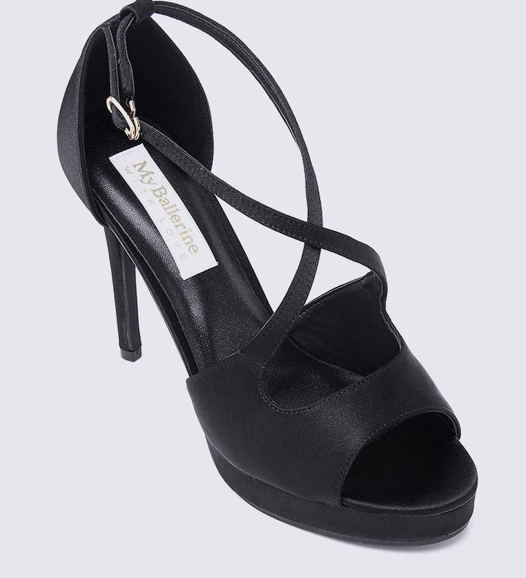 Louise Comfy Heels In BlackShoes - myballerine