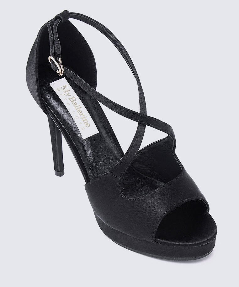Louise Comfy Heels In BlackShoes - myballerine