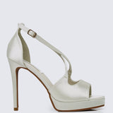 Louise Comfy Heels In IvoryShoes - myballerine