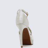 Louise Comfy Heels In IvoryShoes - myballerine