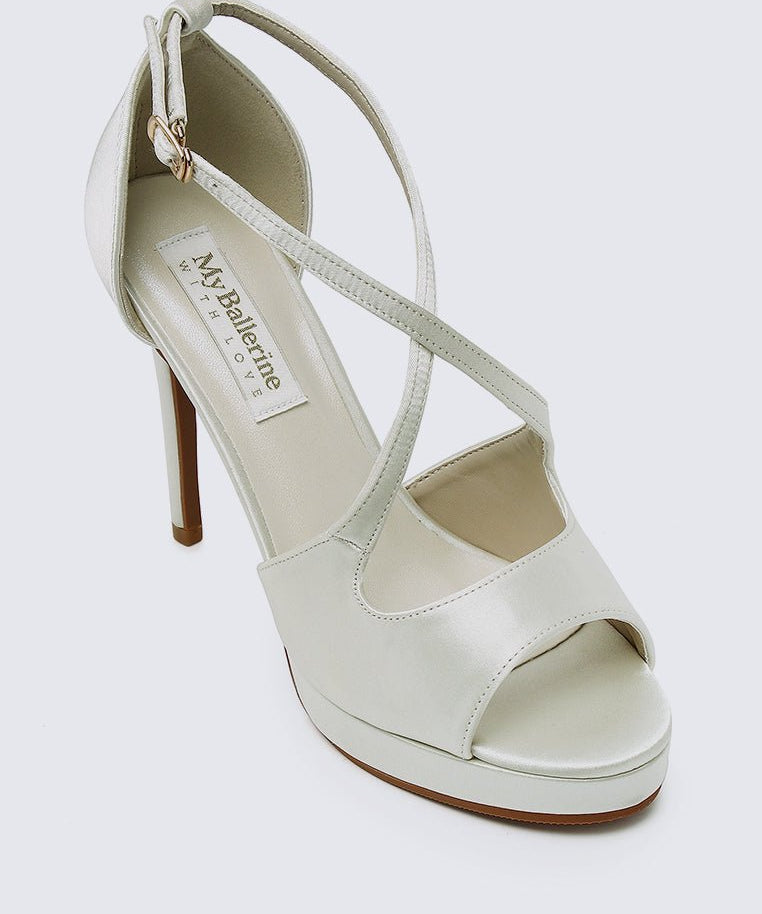 Louise Comfy Heels In IvoryShoes - myballerine