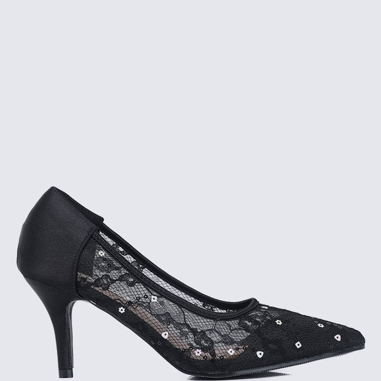 Lucie Comfy Pumps In Black - myballerine