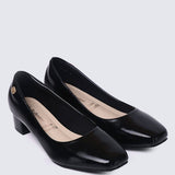 Lucy Ultra WideFit Comfy Heels In BlackHeels - myballerine