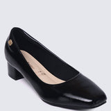Lucy Ultra WideFit Comfy Heels In BlackHeels - myballerine