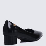 Lucy Ultra WideFit Comfy Heels In BlackHeels - myballerine