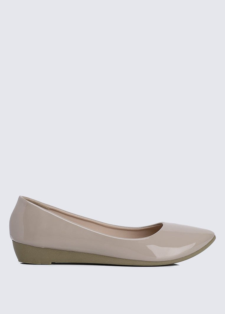 Lunna Comfy Ballerina In AlmondShoes - myballerine