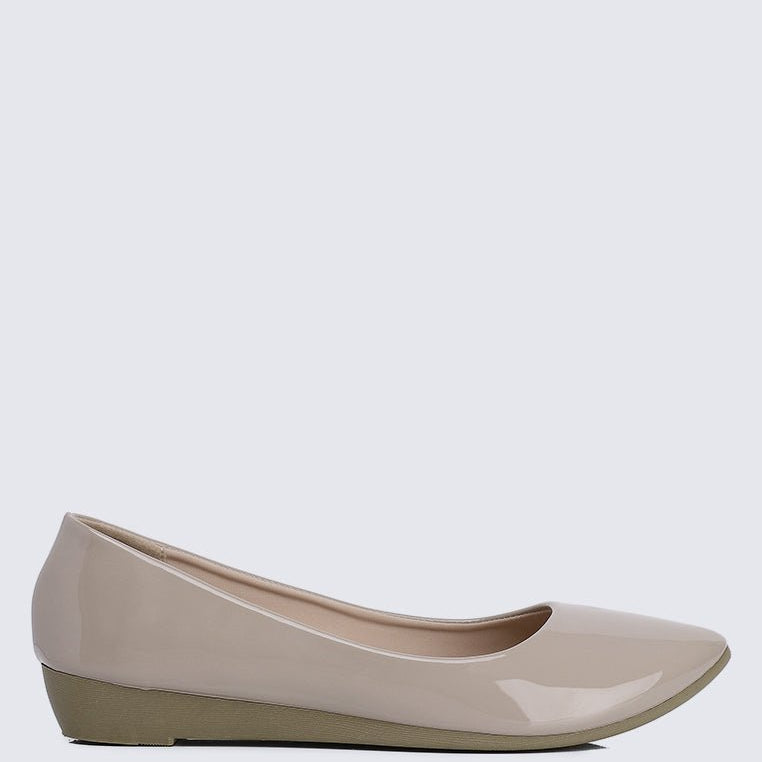 Lunna Comfy Ballerina In AlmondShoes - myballerine