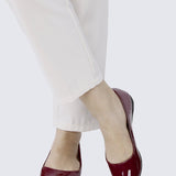 Lunna Comfy Ballerina In MaroonShoes - myballerine