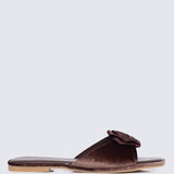 Lusina Comfy Sandals In EspressoHeels - myballerine