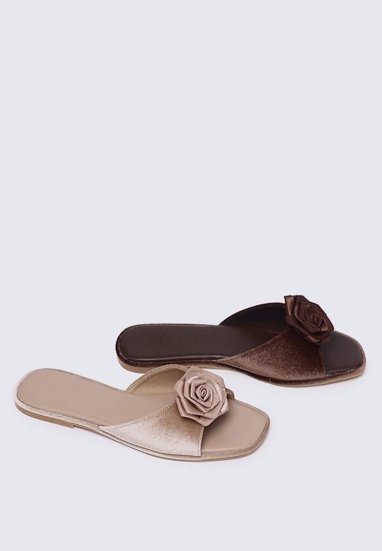 Lusina Comfy Sandals In EspressoHeels - myballerine