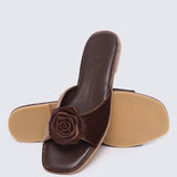 Lusina Comfy Sandals In EspressoHeels - myballerine