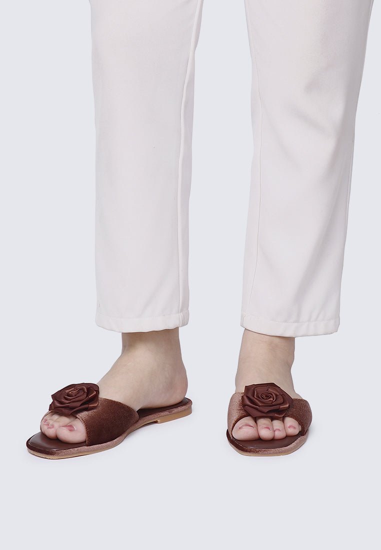 Lusina Comfy Sandals In EspressoHeels - myballerine