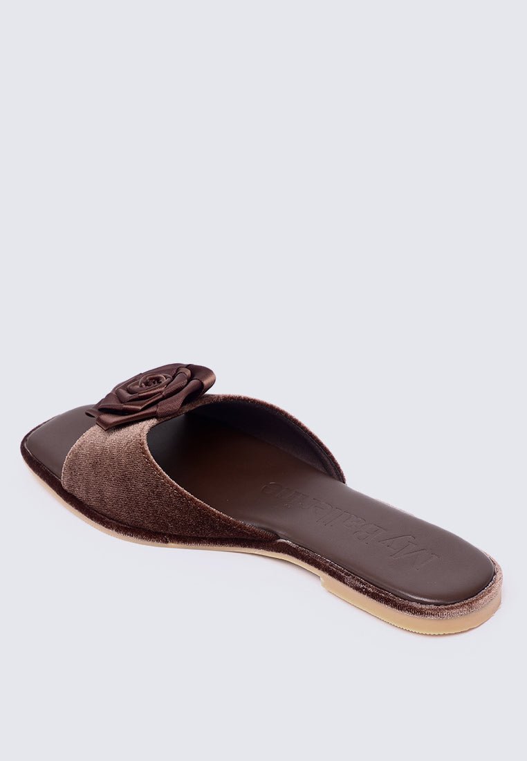 Lusina Comfy Sandals In EspressoHeels - myballerine