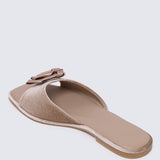 Lusina Comfy Sandals In NudeHeels - myballerine