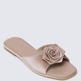 Lusina Comfy Sandals In NudeHeels - myballerine