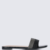 Luz Comfy Sandals In BlackShoes - myballerine