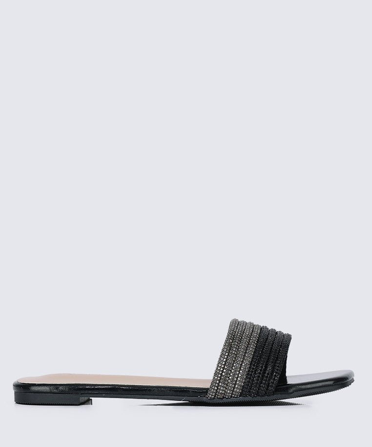 Luz Comfy Sandals In BlackShoes - myballerine