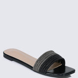 Luz Comfy Sandals In BlackShoes - myballerine