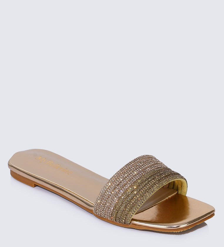 Luz Comfy Sandals In Rose GoldShoes - myballerine