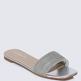 Luz Comfy Sandals In SilverShoes - myballerine