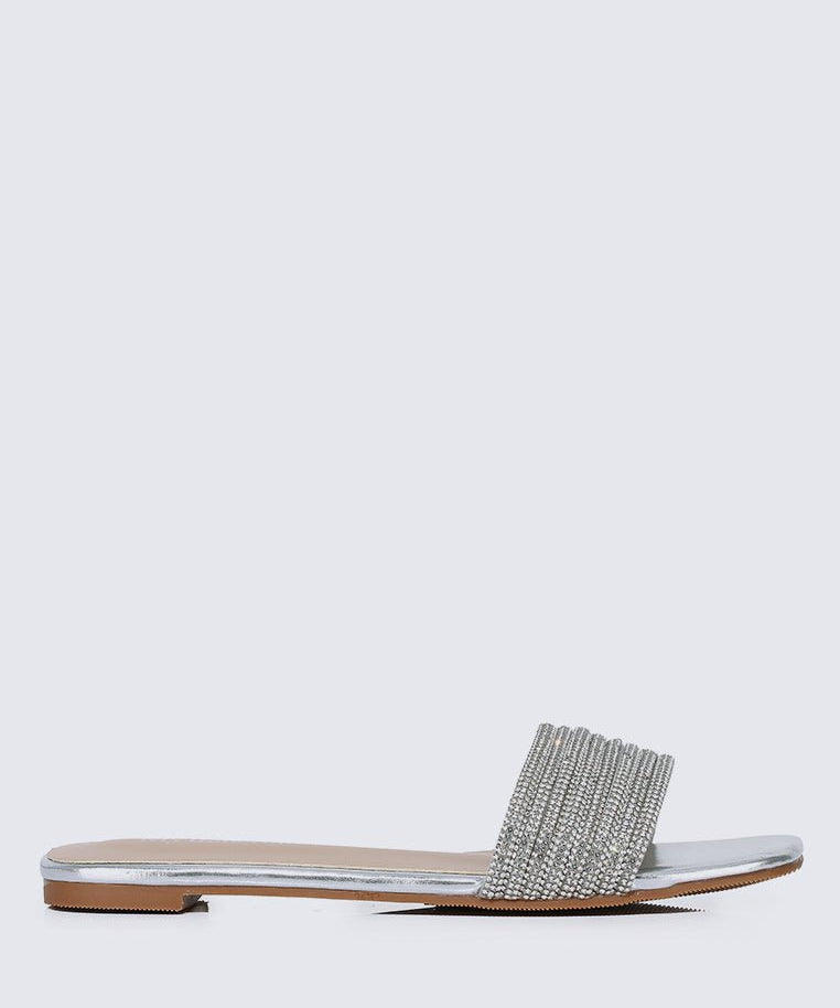 Luz Comfy Sandals In SilverShoes - myballerine