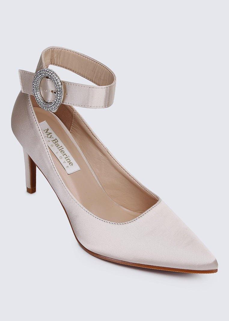 Lyla Comfy Pumps In ChampagneShoes - myballerine