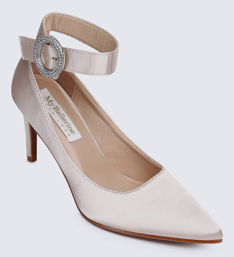 Lyla Comfy Pumps In ChampagneShoes - myballerine