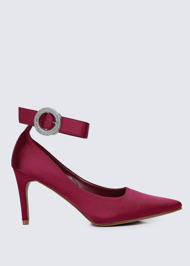 Lyla Comfy Pumps In MaroonShoes - myballerine