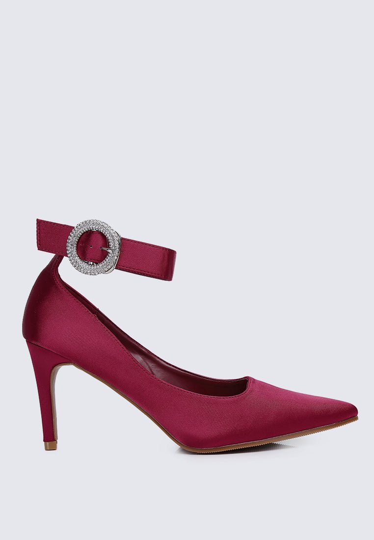 Lyla Comfy Pumps In MaroonShoes - myballerine