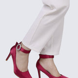 Lyla Comfy Pumps In MaroonShoes - myballerine