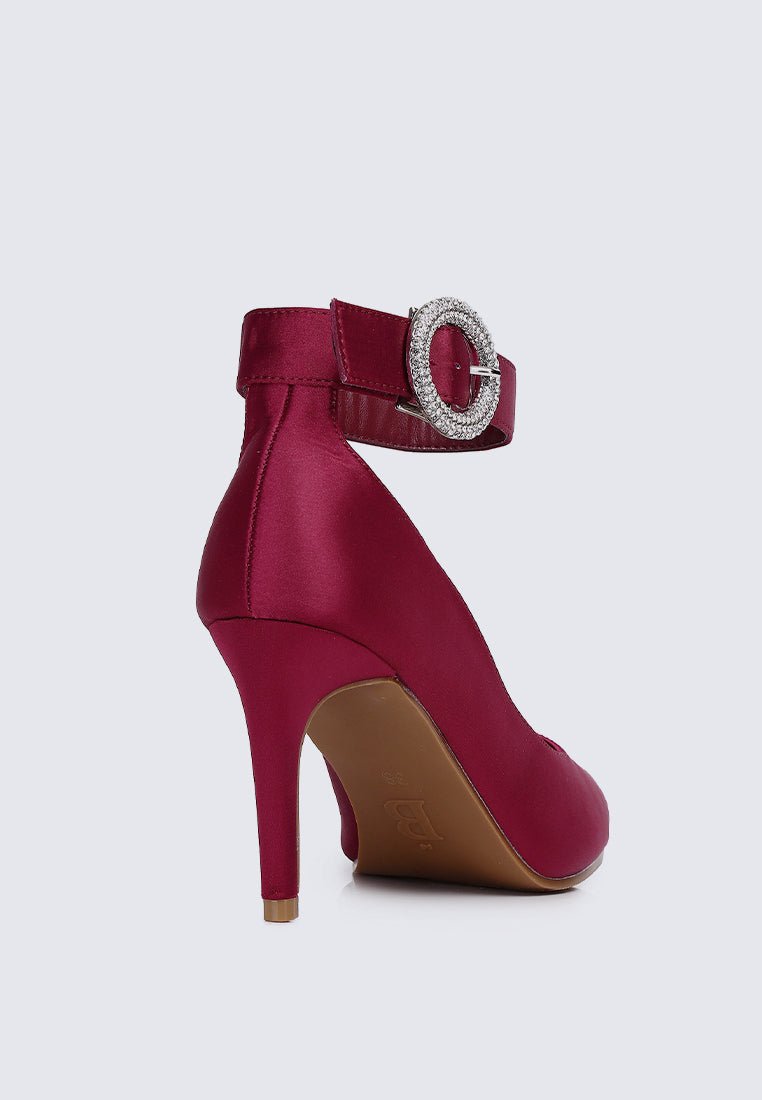 Lyla Comfy Pumps In MaroonShoes - myballerine