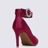 Lyla Comfy Pumps In MaroonShoes - myballerine